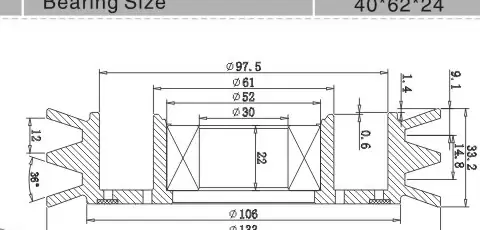 SH-1022 Dimension Drawing