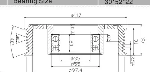 SH-1058 Dimension Drawing