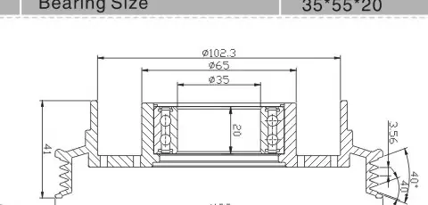 SH-1078 رسم الأبعاد