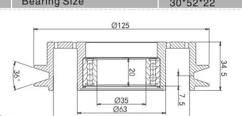 SH-2032 Dimension Drawing