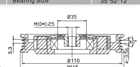 SH-3007 نقشه ابعاد