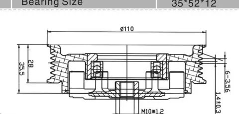 SH-3008 Dimension Drawing