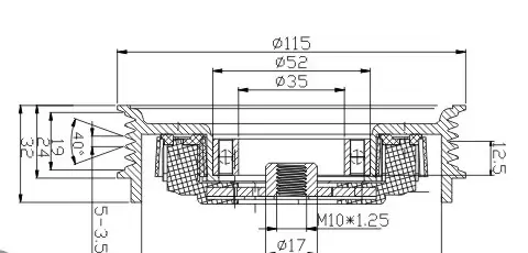 SH-3021 Dimension Drawing