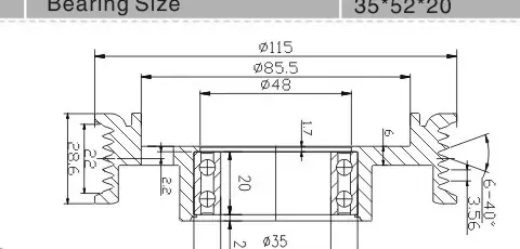 SH-3083 Dimension Drawing