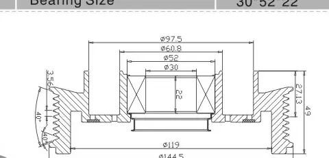 SH-4039 Dimension Drawing