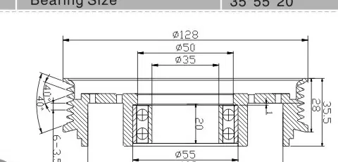 SH-6014 Dimension Drawing