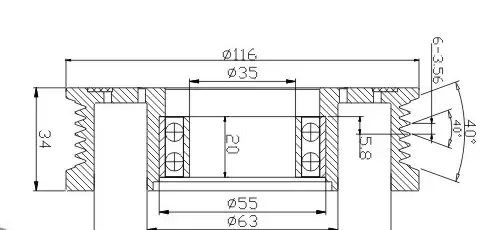 SH-6021 Dimension Drawing