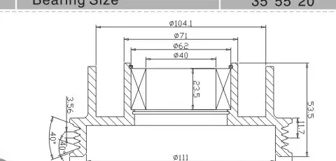 SH-6054 Dimension Drawing